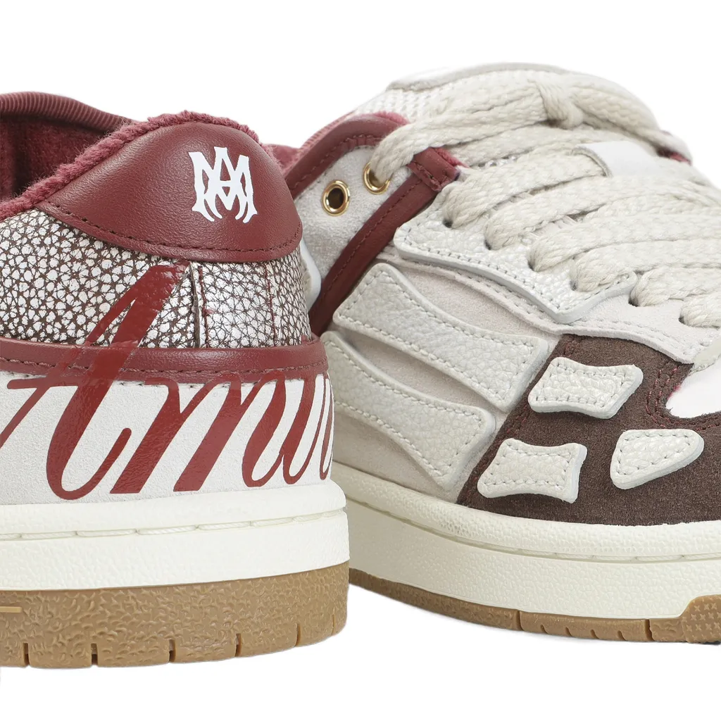 Amiri Round Toe Lace-Up Sneakers