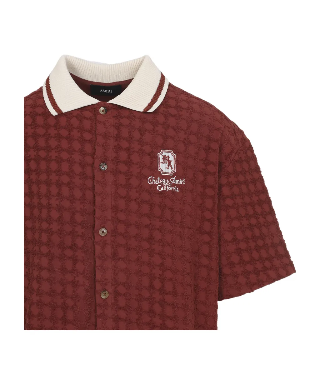 Amiri Logo Embroidered Button-Up Shirt