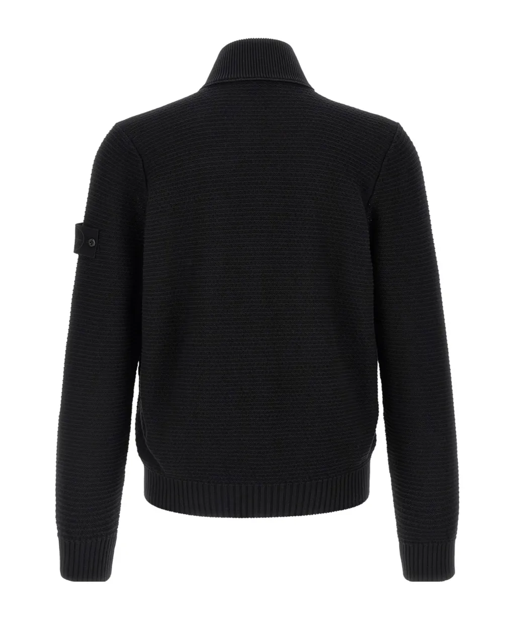 Stone Island Zip-Up High Neck Cardigan