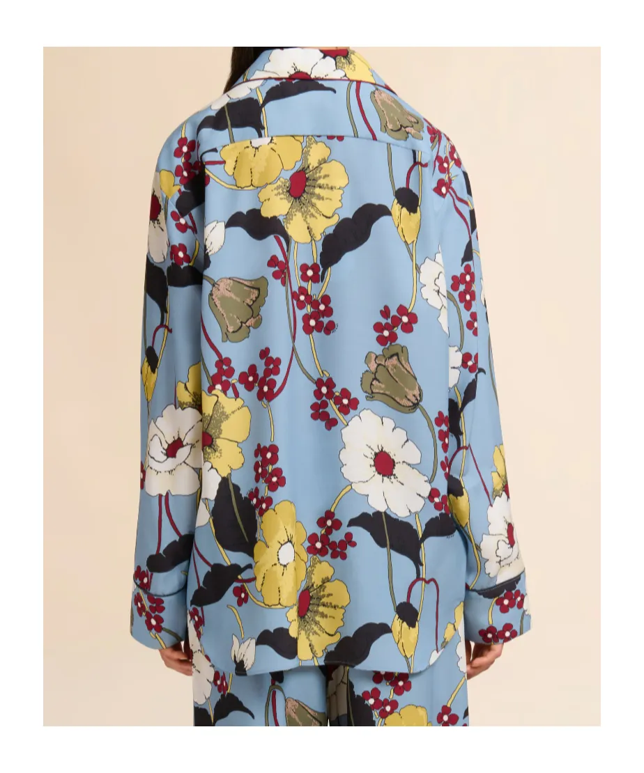 Marni Floral Print Long-Sleeve Shirt