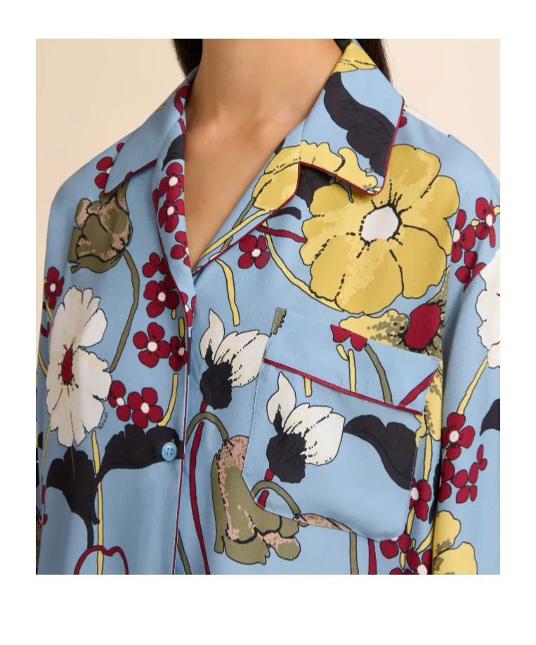 Marni Floral Print Long-Sleeve Shirt