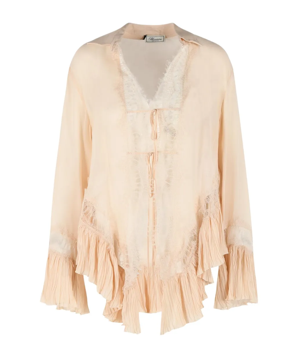 Blumarine Amberlight Flared Hem Shirt