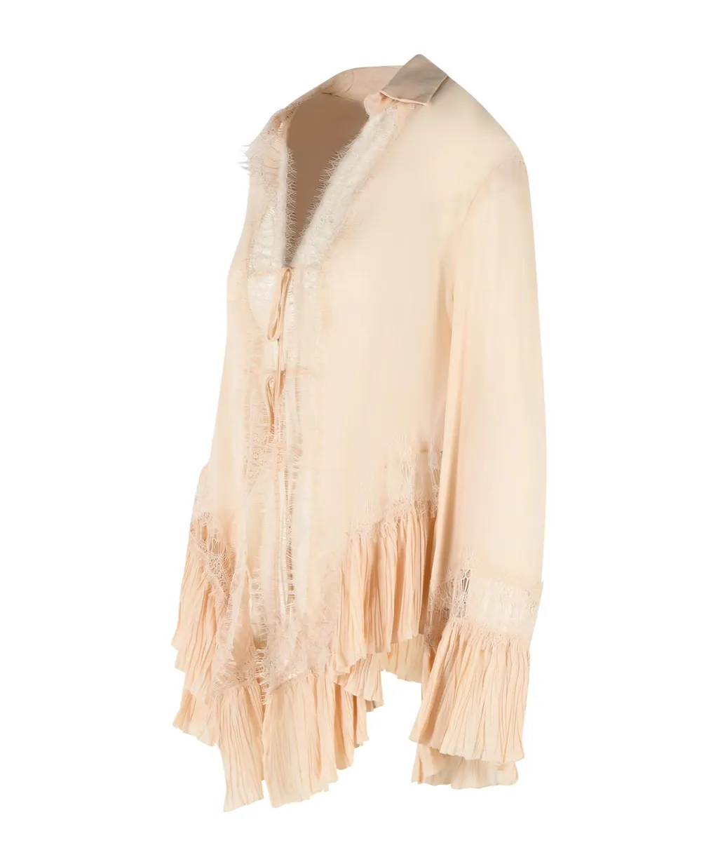 Blumarine Amberlight Flared Hem Shirt
