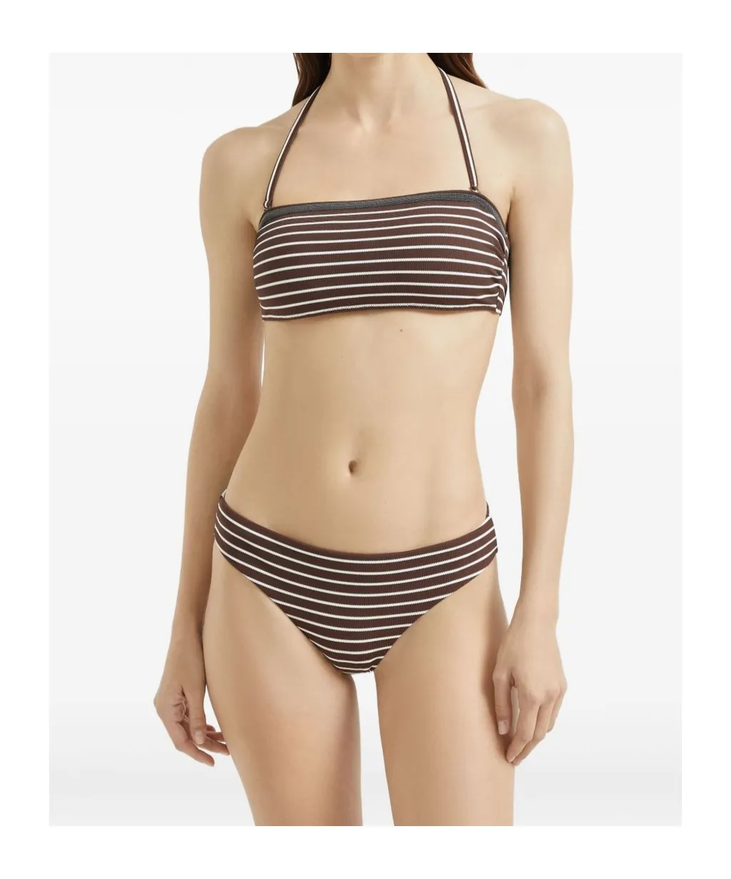 Monili-Detail Bikini Top