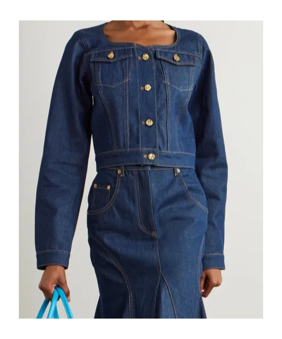 Long-Sleeved Denim Jacket