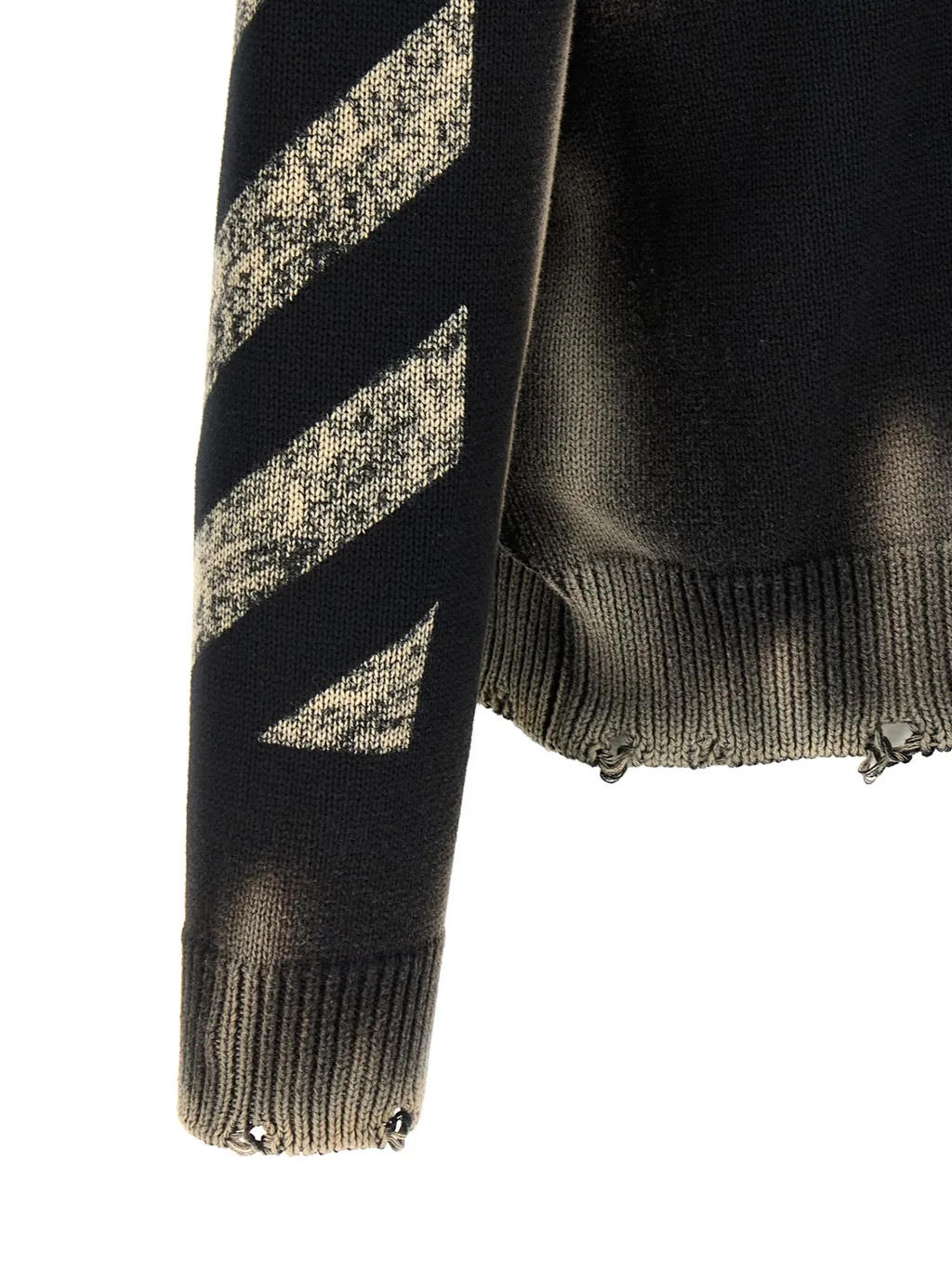 Off-White Logo Embroidered Crewneck Sweater