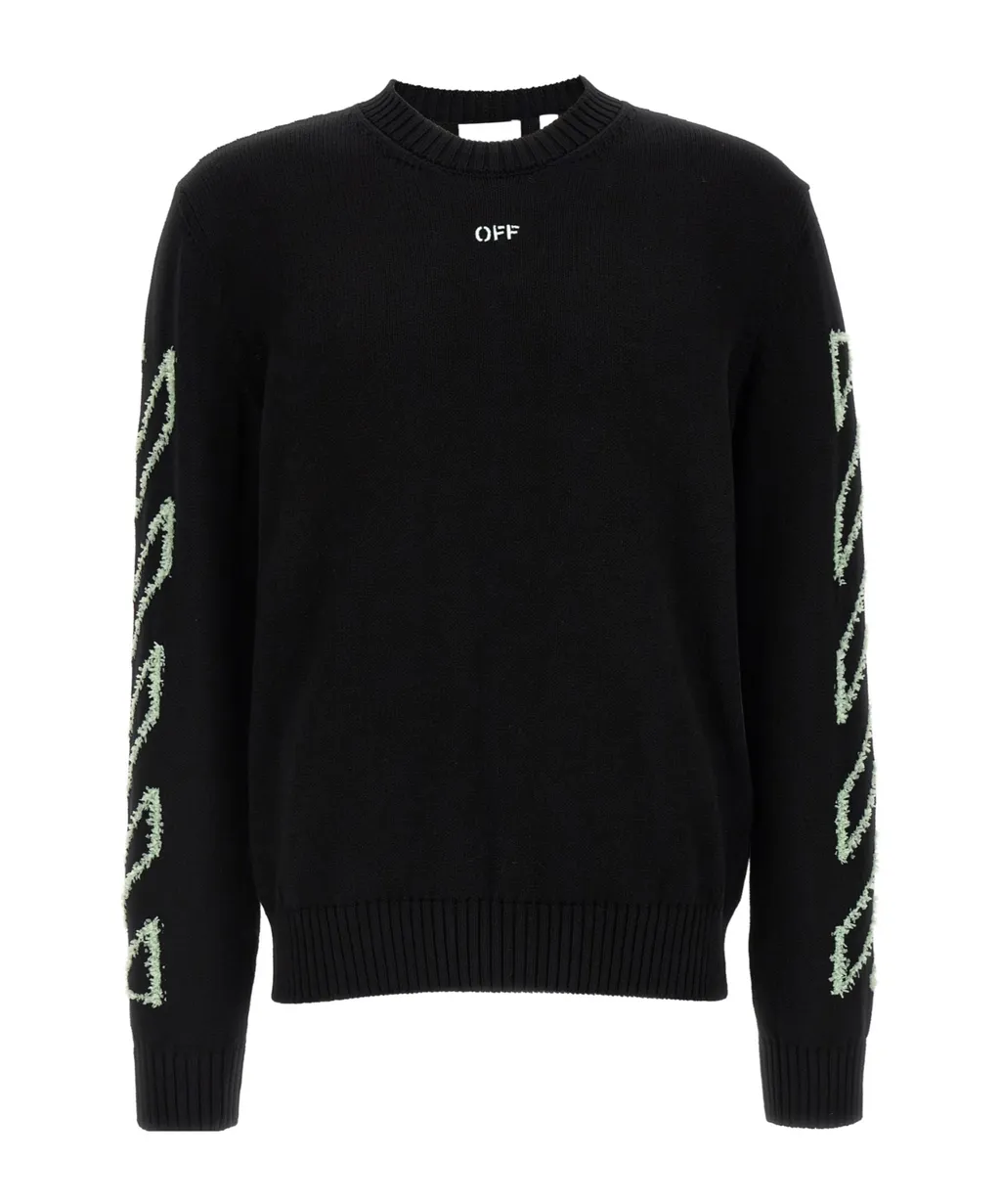 Off-White Diag Outline Crewneck Jumper