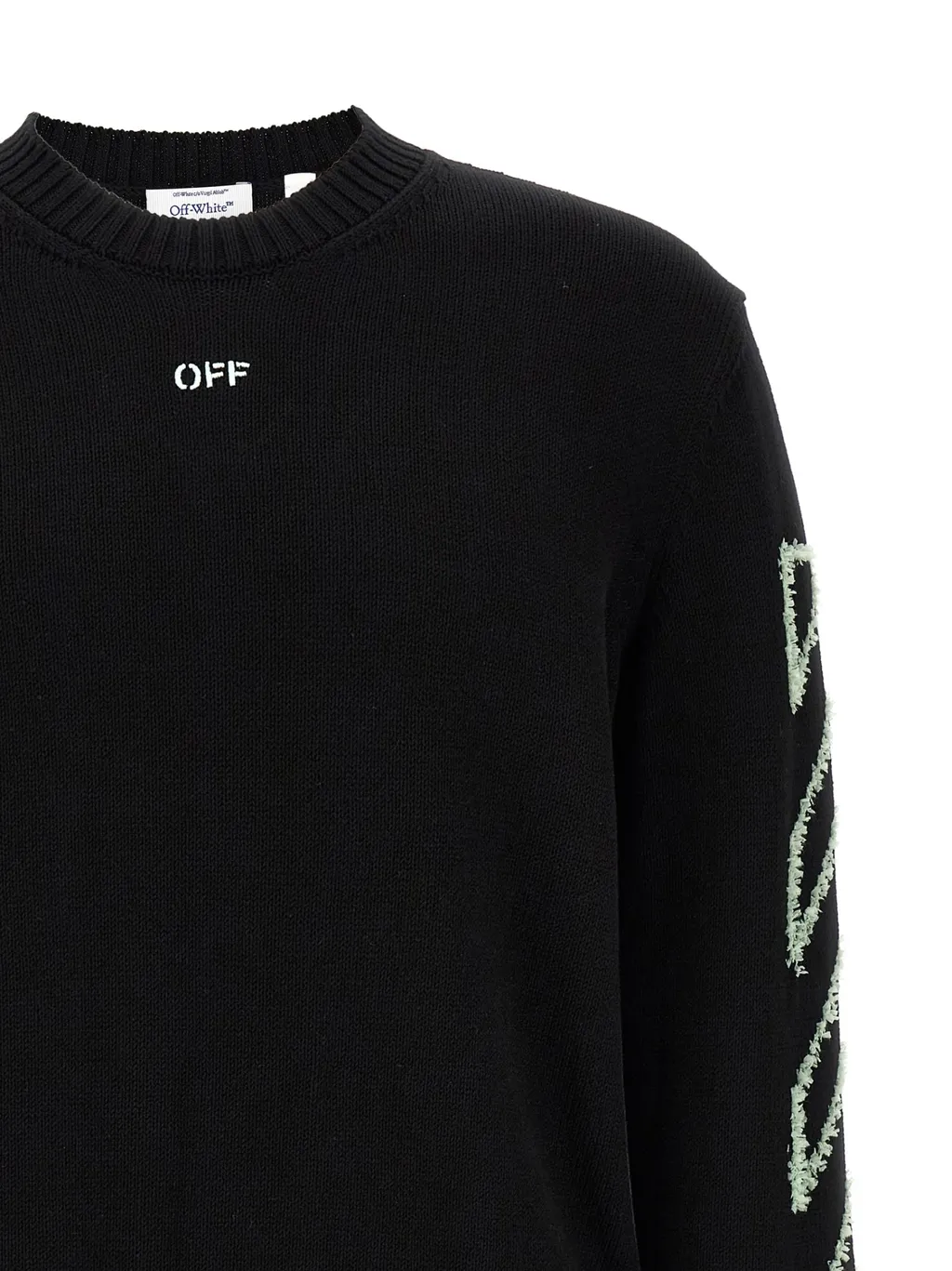 Off-White Diag Outline Crewneck Jumper