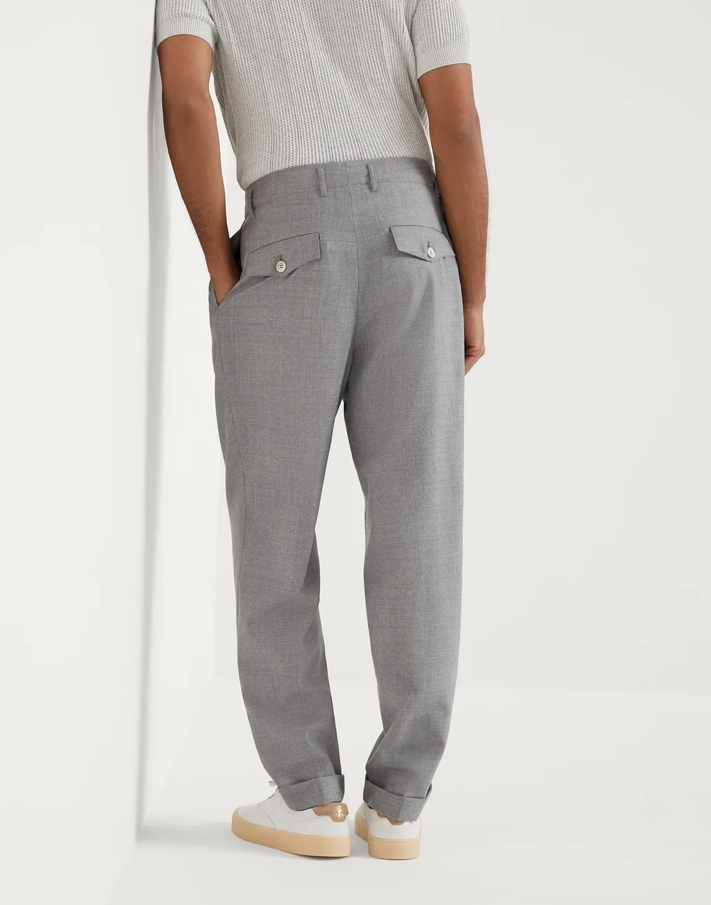 Tapered Virgin-Wool Trousers