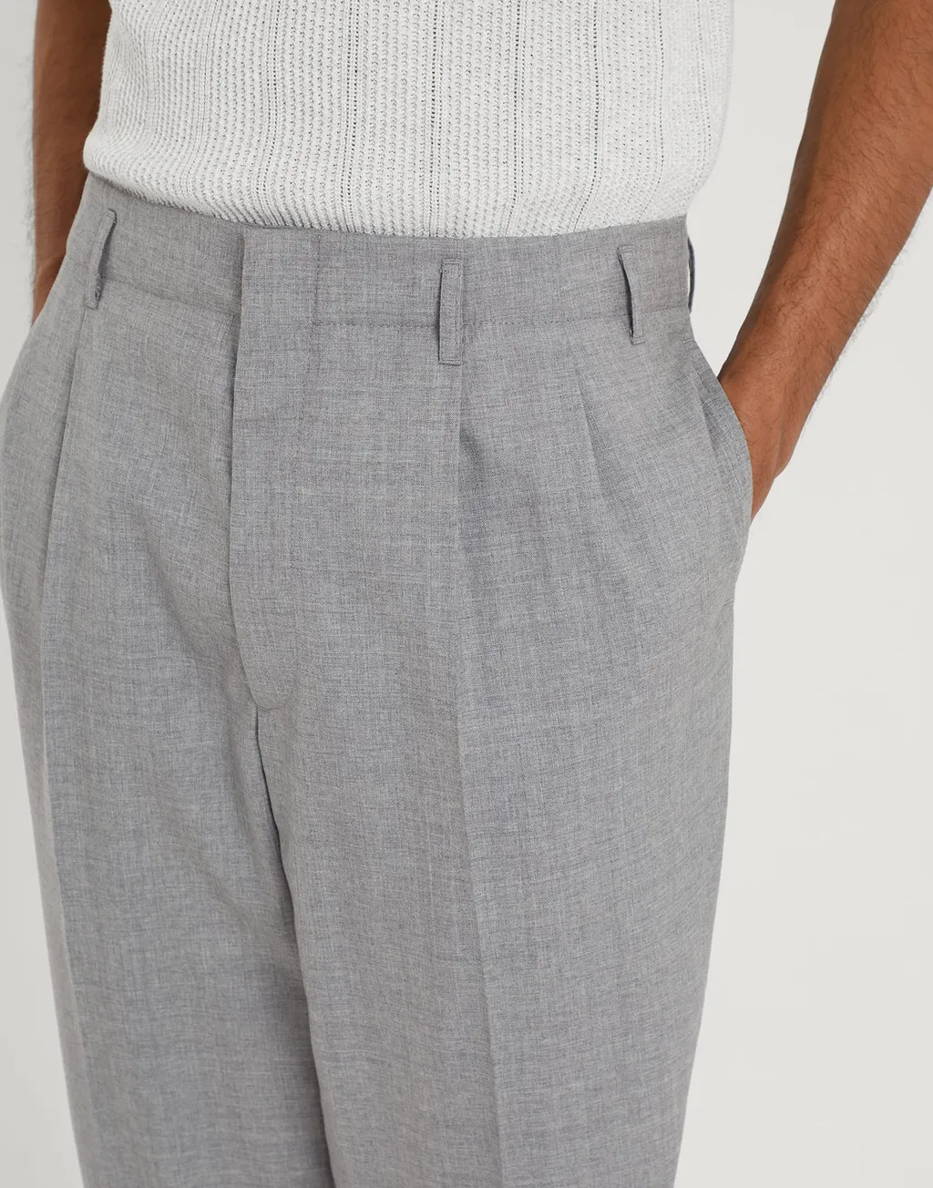 Tapered Virgin-Wool Trousers