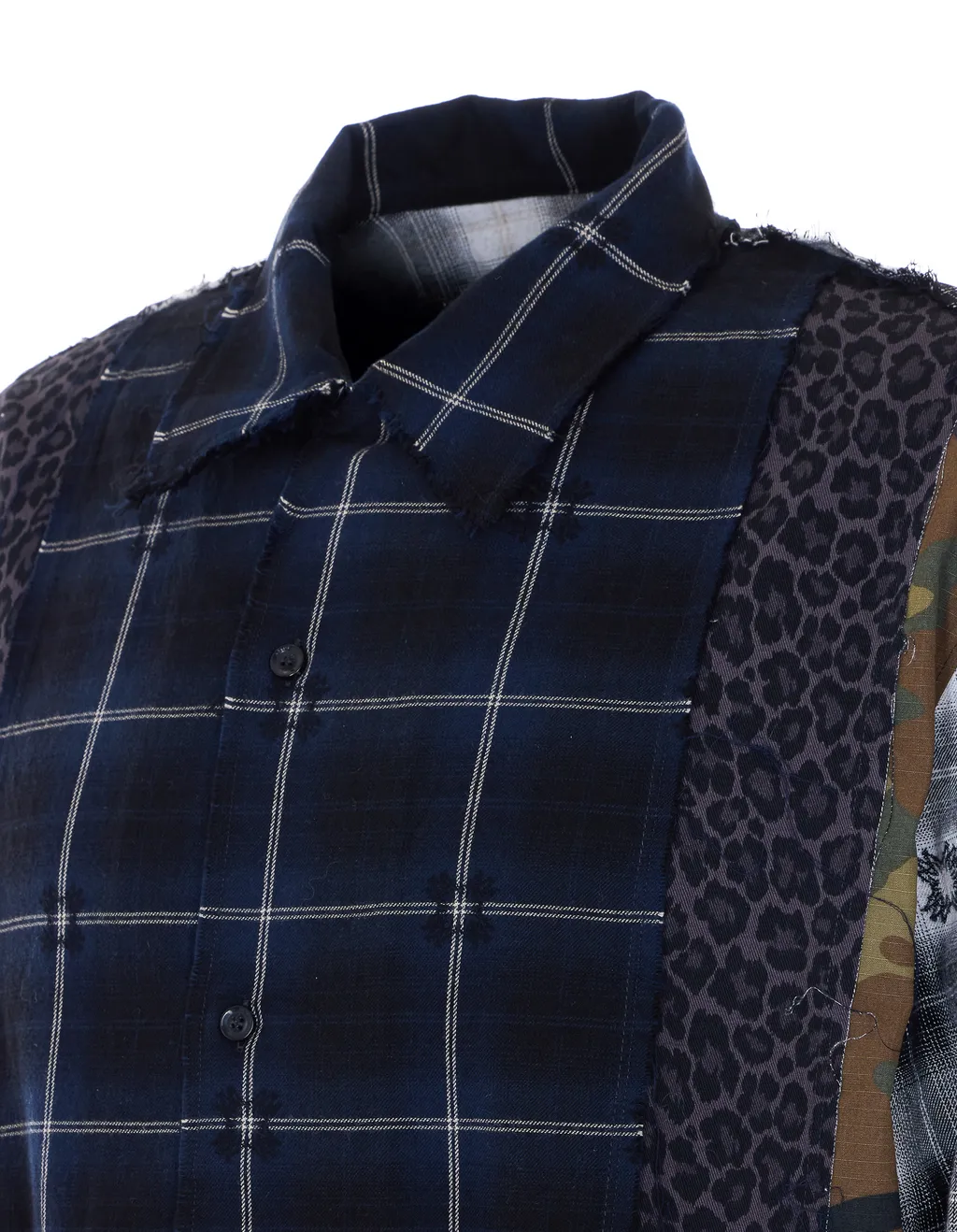 Long-Sleeved Plaid Shirt
