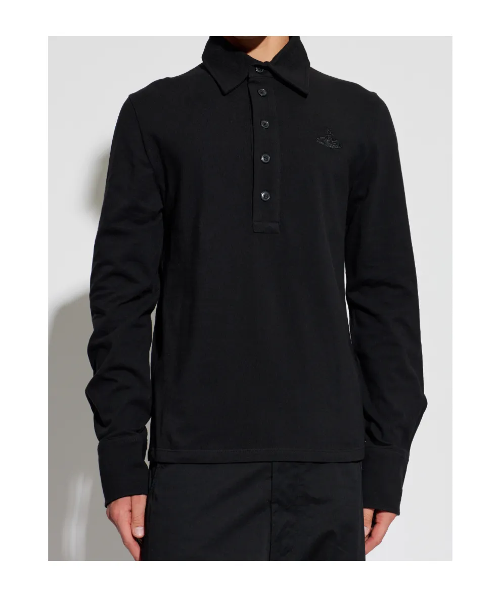 Long-Sleeved Polo Shirt