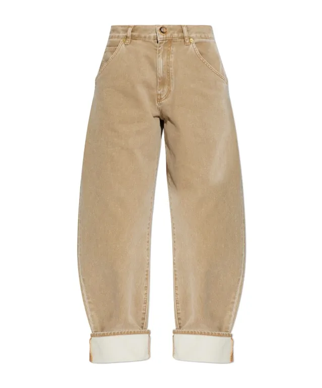 Belt Loop Denim Trousers