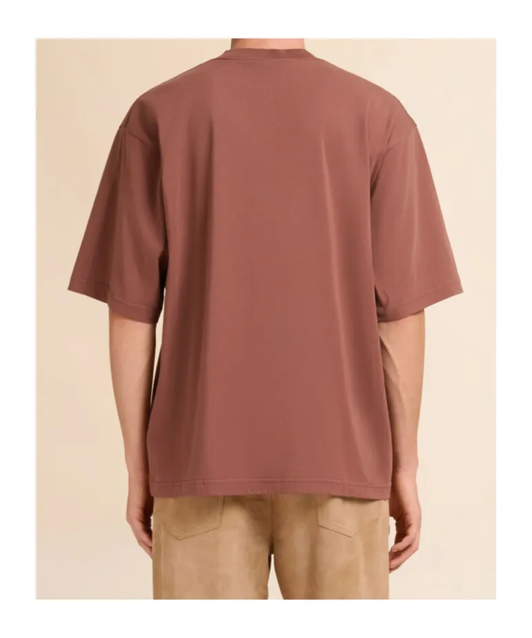White Cotton T-Shirt With Marni Wave Print