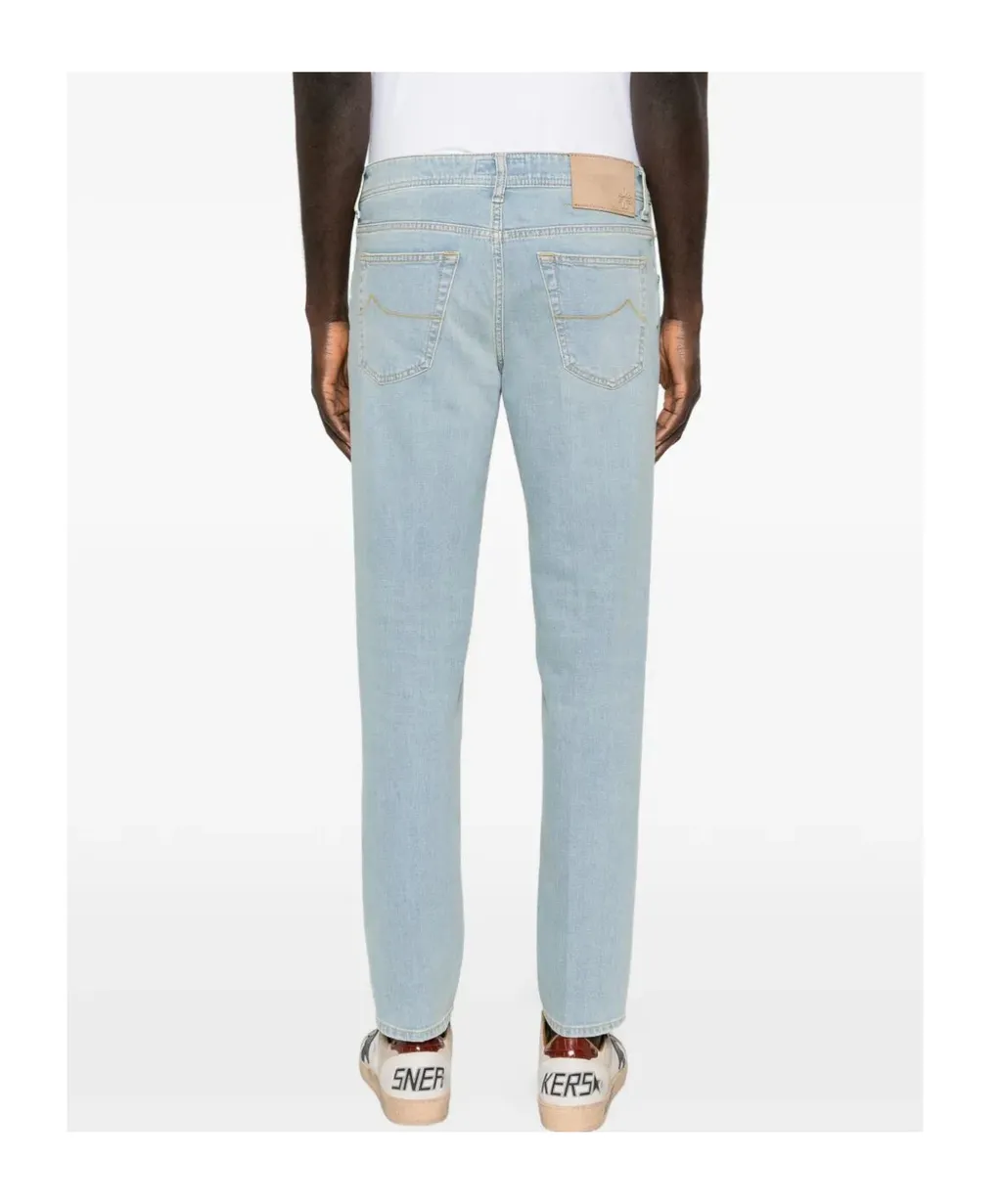 Cropped Slim Fit Jeans