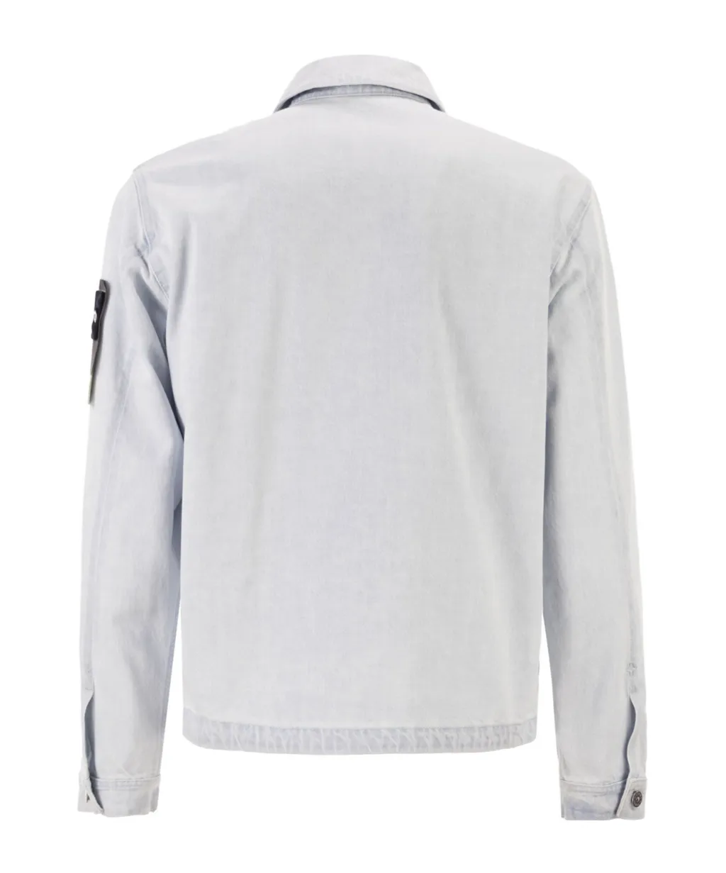 Stone Island Logo Patch Denim Jacket