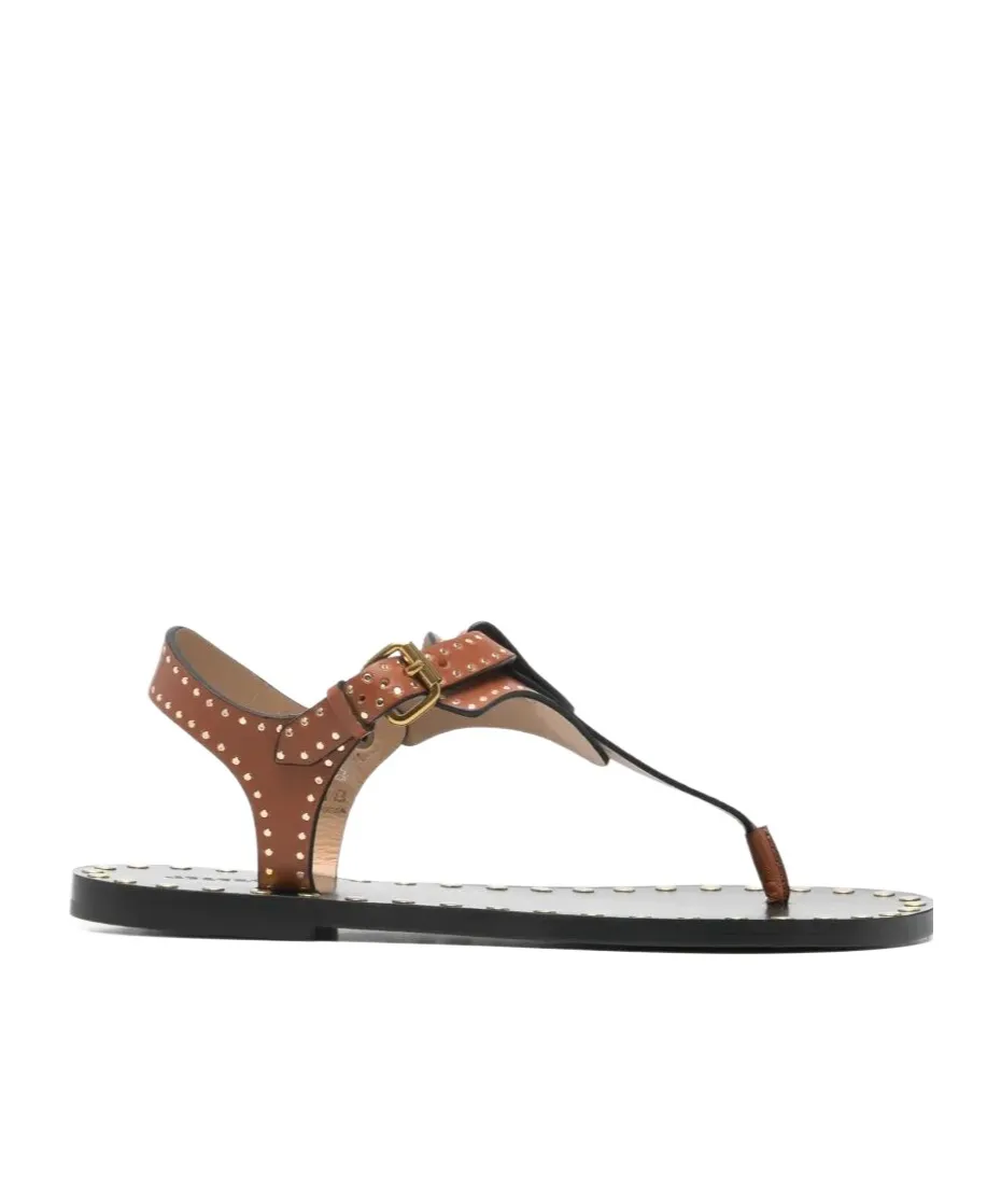 Joonya Studded Flat Sandals
