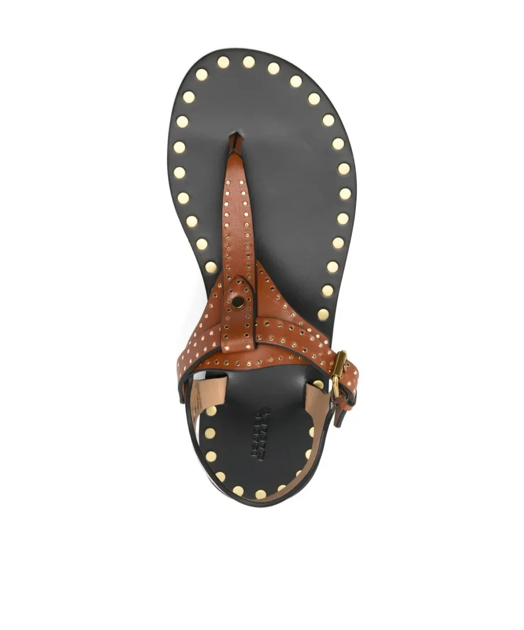 Joonya Studded Flat Sandals