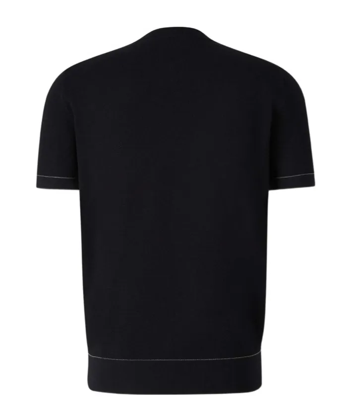 Short-Sleeved Knitted Shirt
