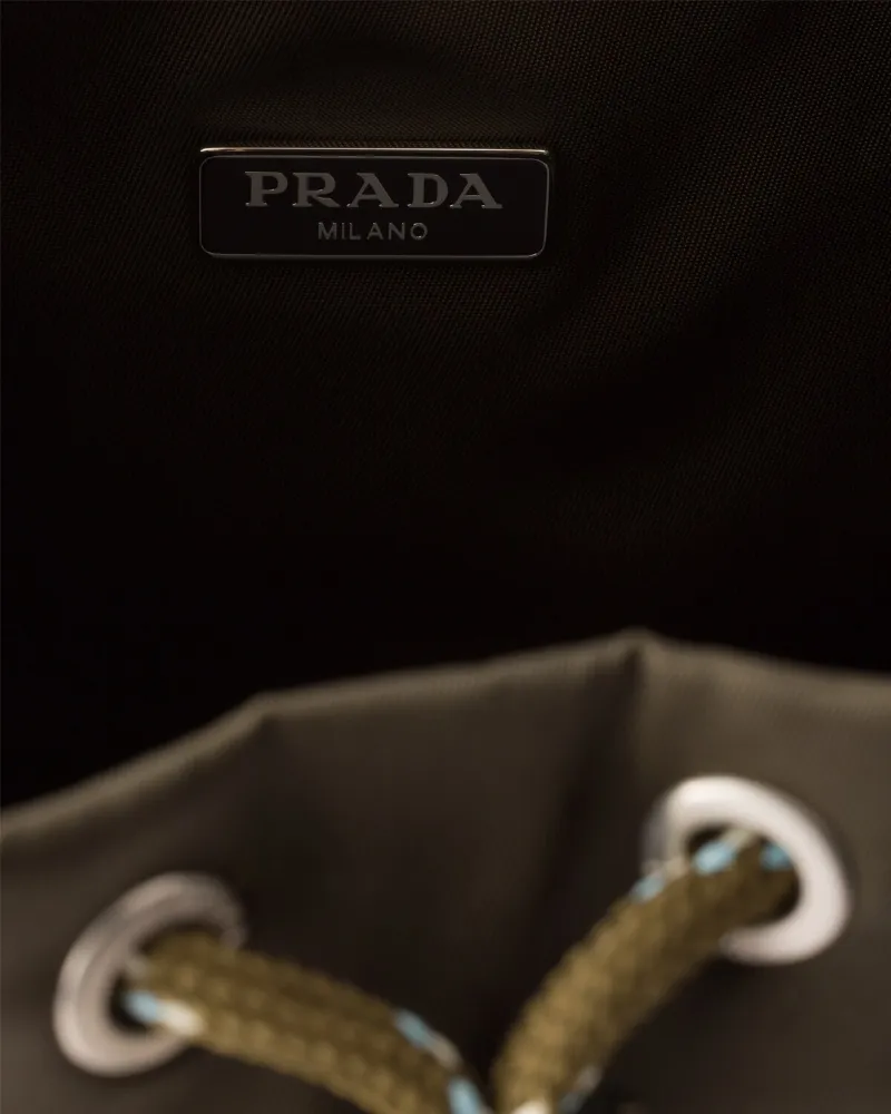 Prada Speedrock Re-Nylon And Leather Pouch
