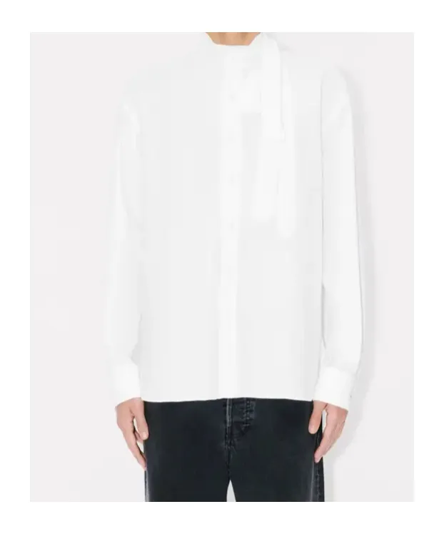 Bow Collar Shirt In Cotton