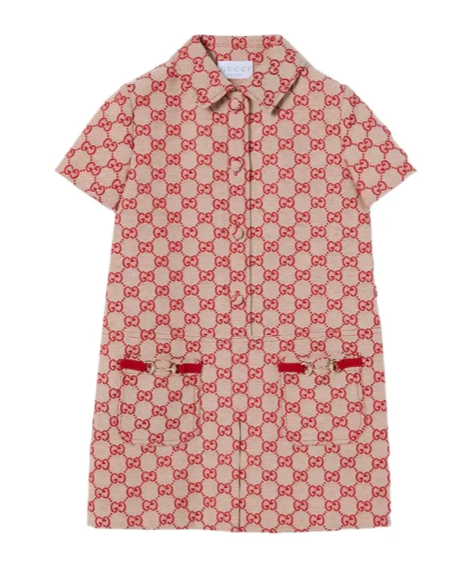 Children's Gg Canvas Dress
