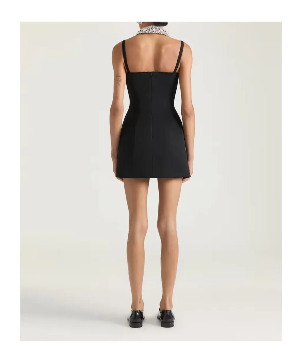 Mini Tailored Dress In Wool