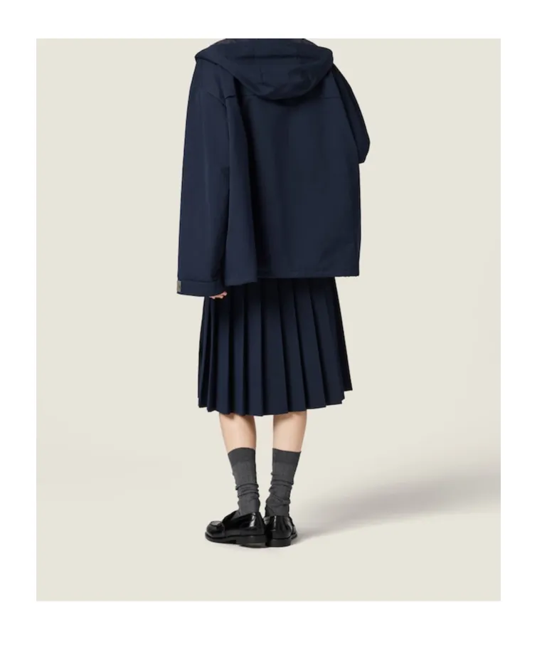 Drawstring Parka Coat