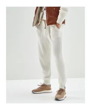 Drawstring Cashmere Track Pants