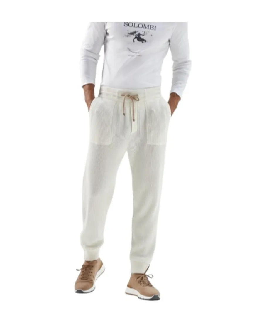 Drawstring Cashmere Track Pants