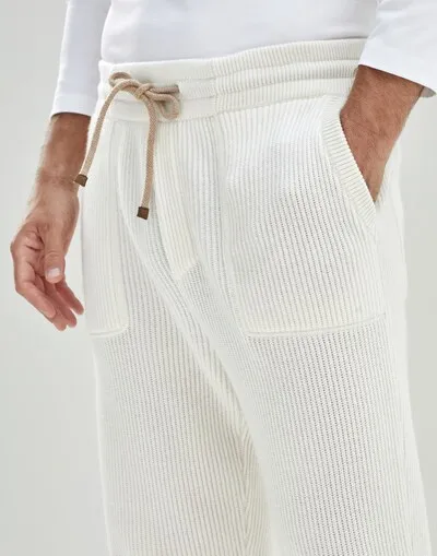 Drawstring Cashmere Track Pants