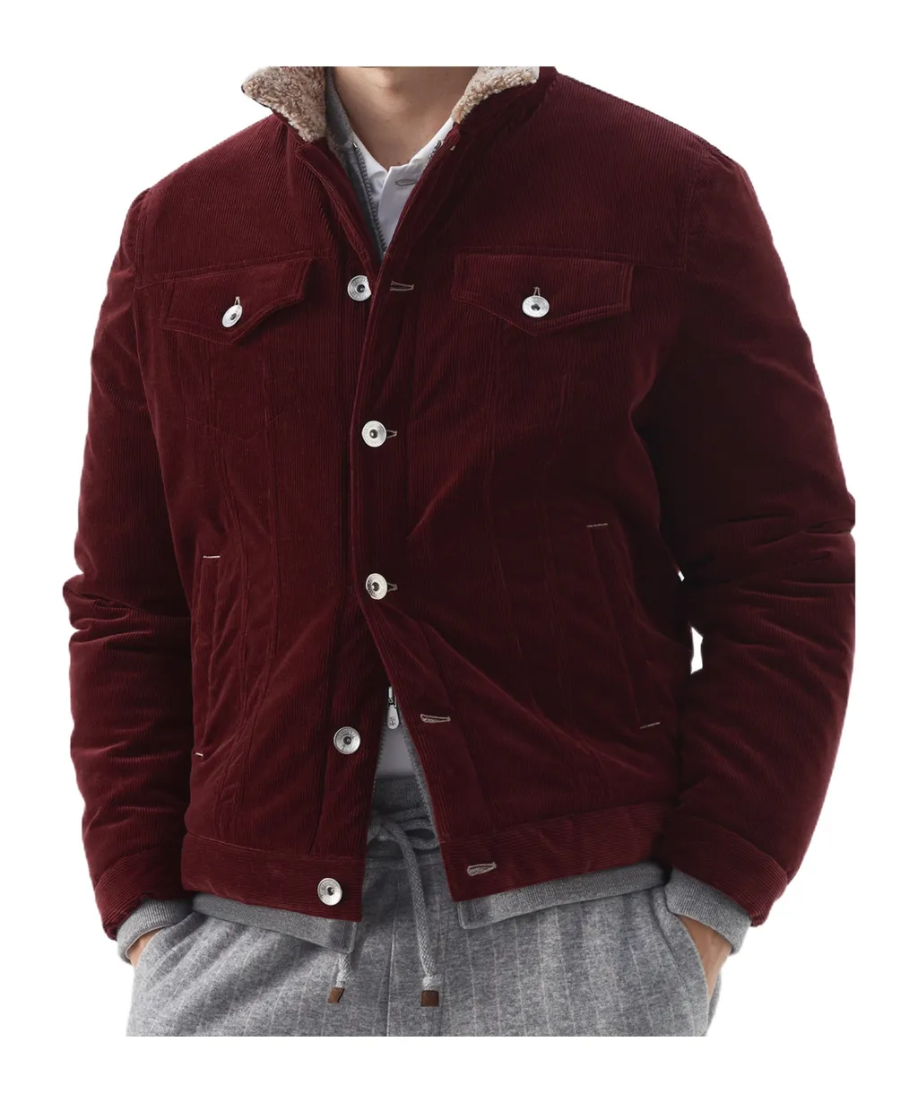 Corduroy Shearling-Lining Shirt Jacket