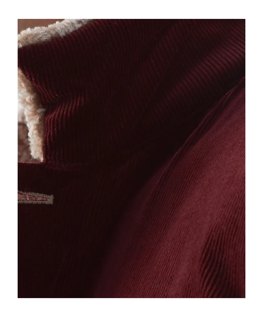 Corduroy Shearling-Lining Shirt Jacket