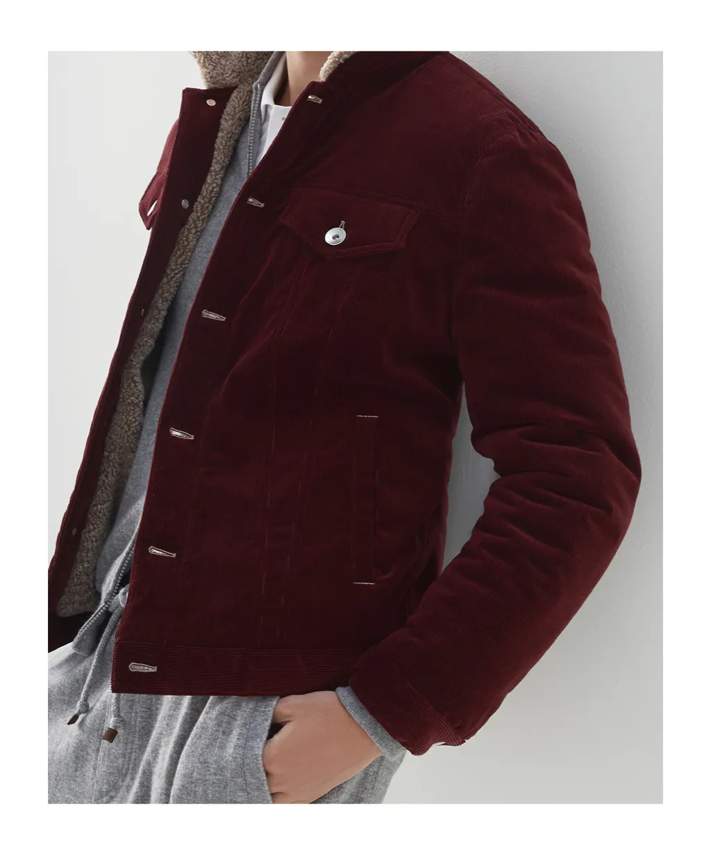 Corduroy Shearling-Lining Shirt Jacket