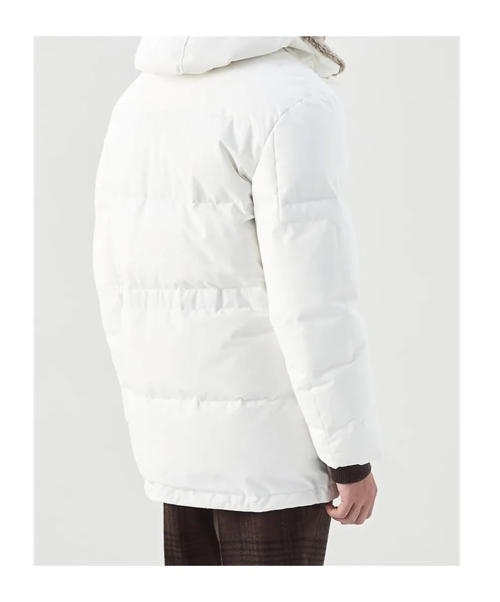 Cashmere-Lined Padded Coat
