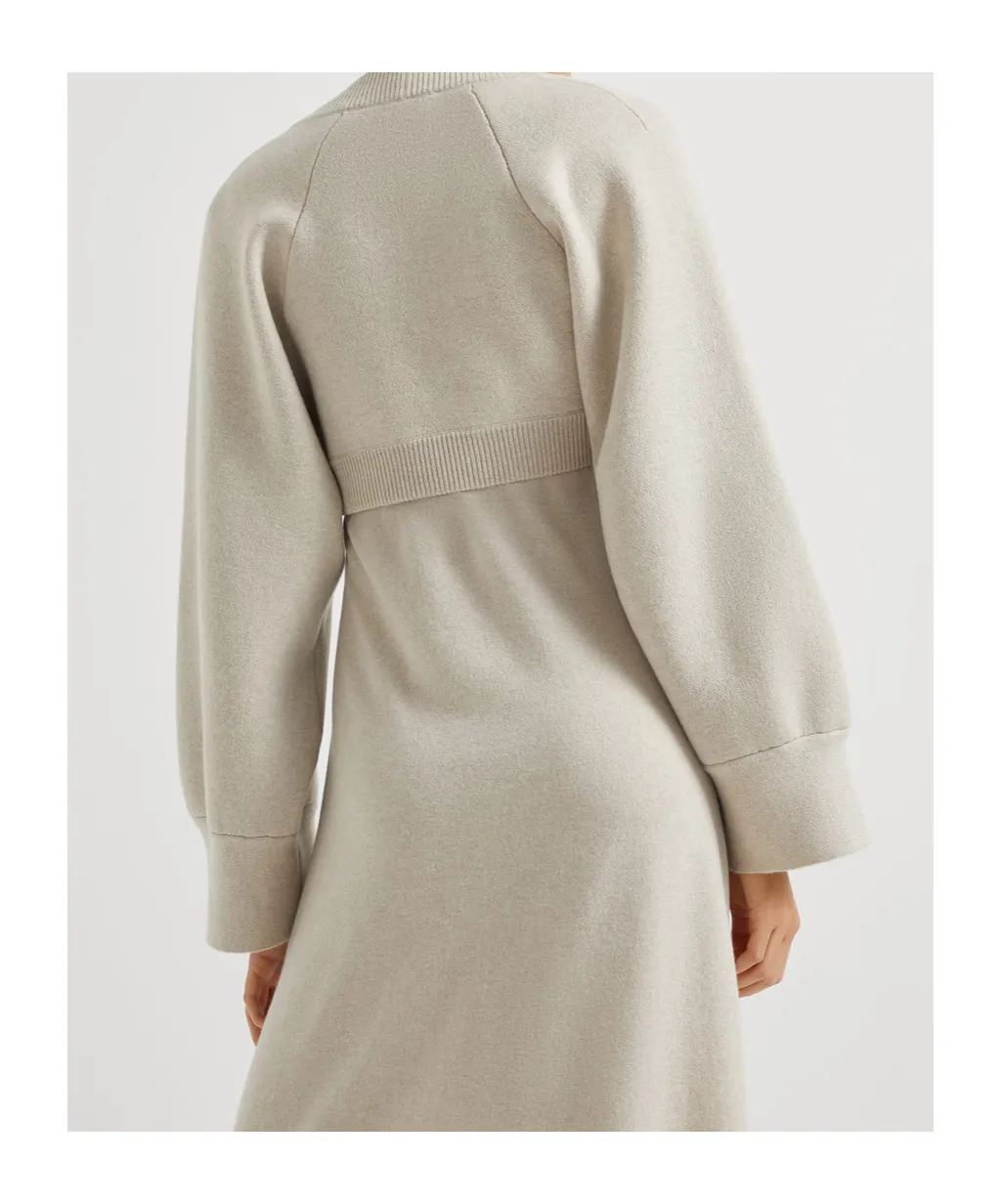 Cashmere-Blend Cropped Cardigan