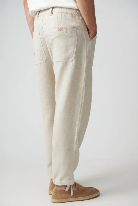 Tapered-Leg Trousers