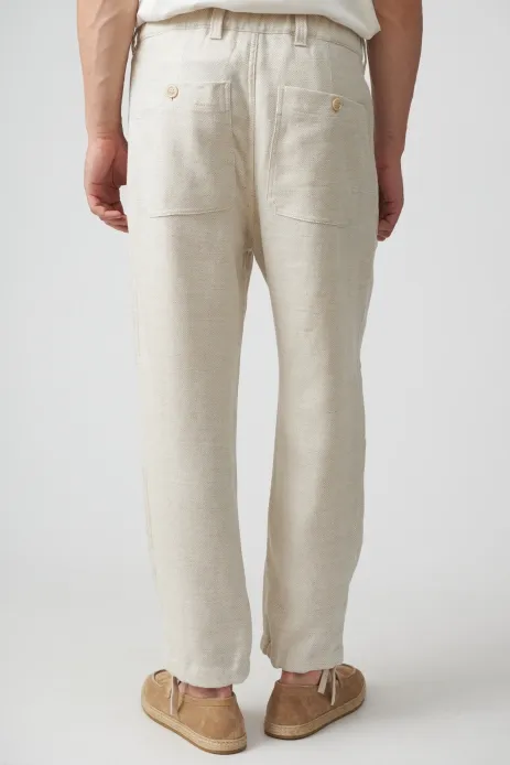 Tapered-Leg Trousers