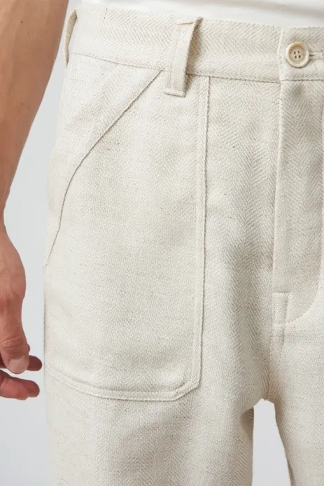 Tapered-Leg Trousers
