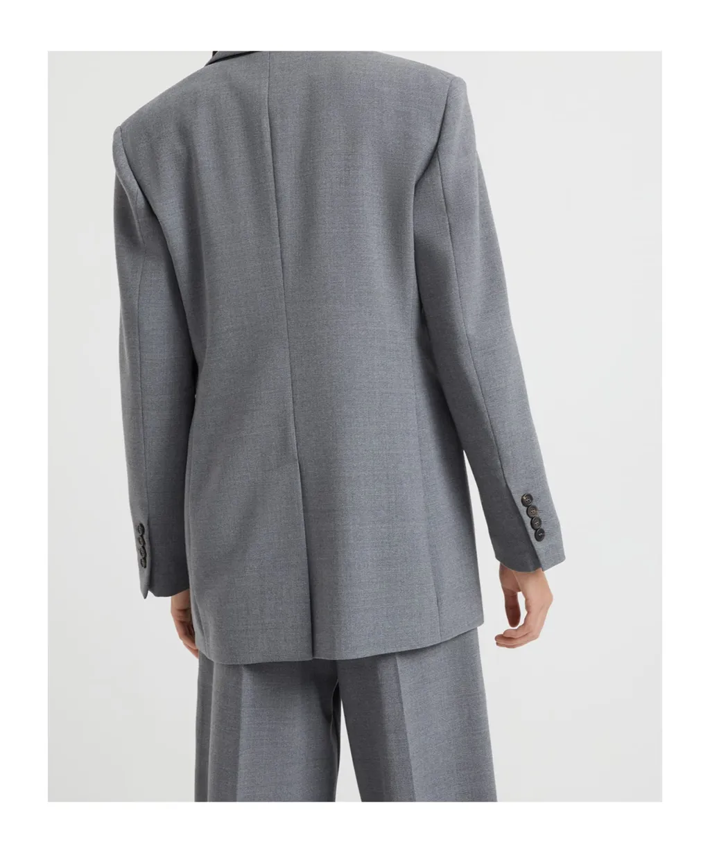 Double-Breasted Wool Blazer