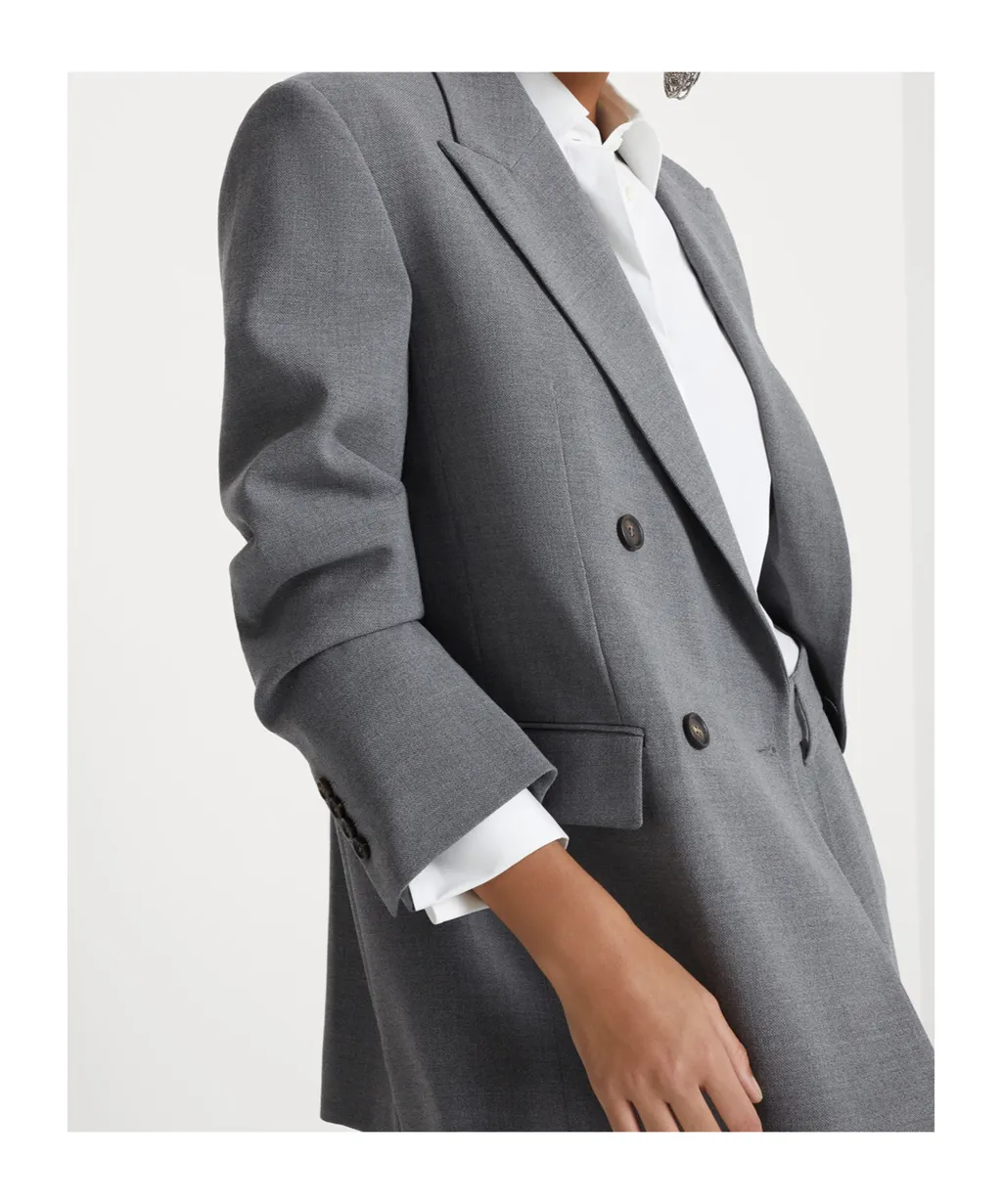 Double-Breasted Wool Blazer