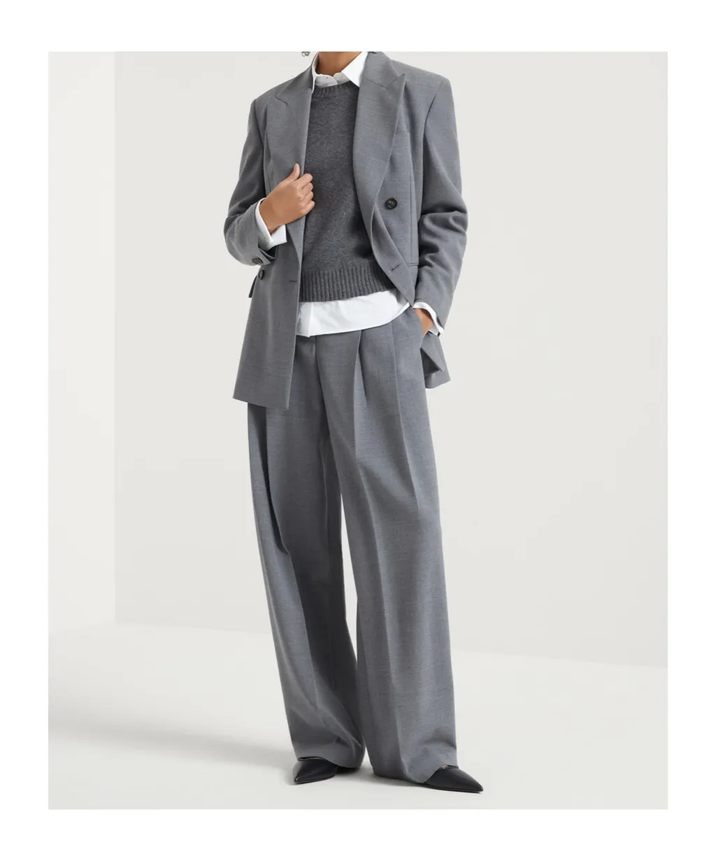 Double-Breasted Wool Blazer