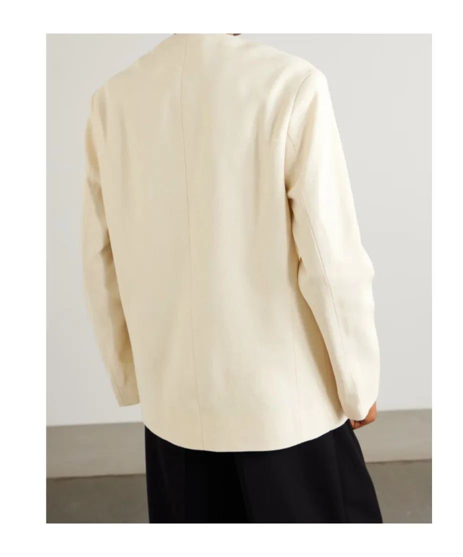 Rocco Textured Cotton-Blend Twill Blazer