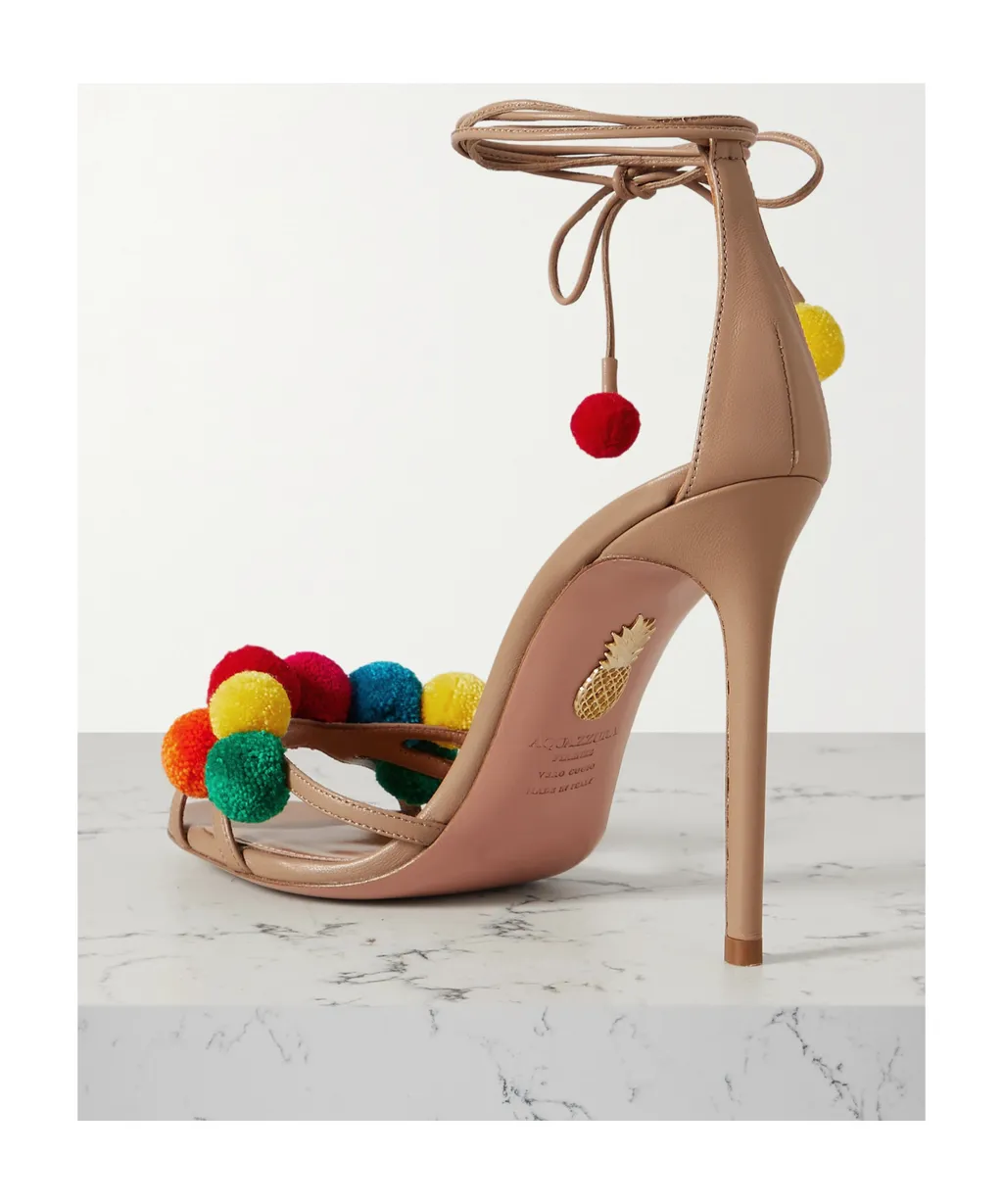 Embellished High-Heeled Sandals