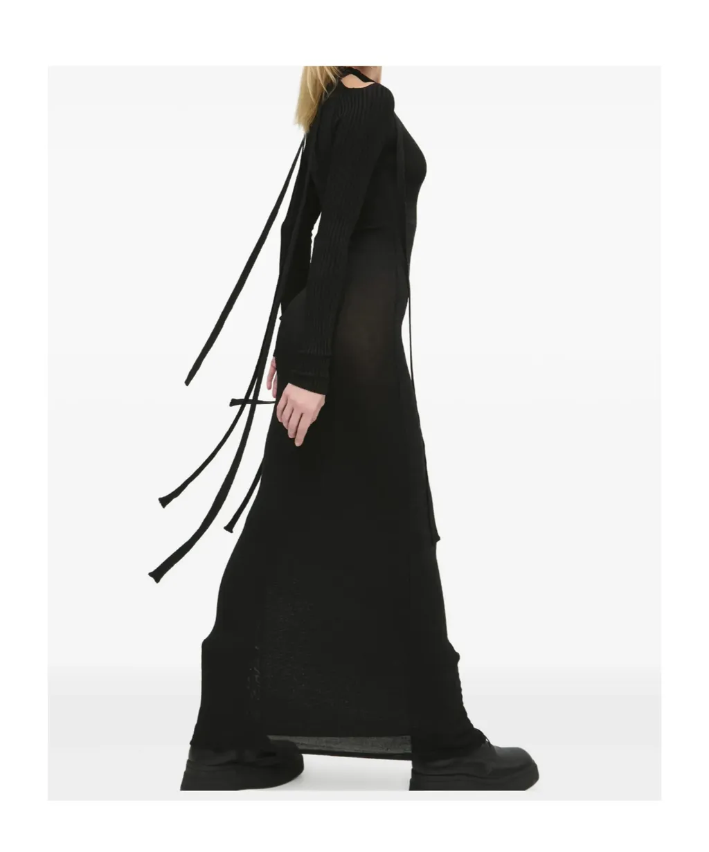 Cut-Out Tie Maxi Dress
