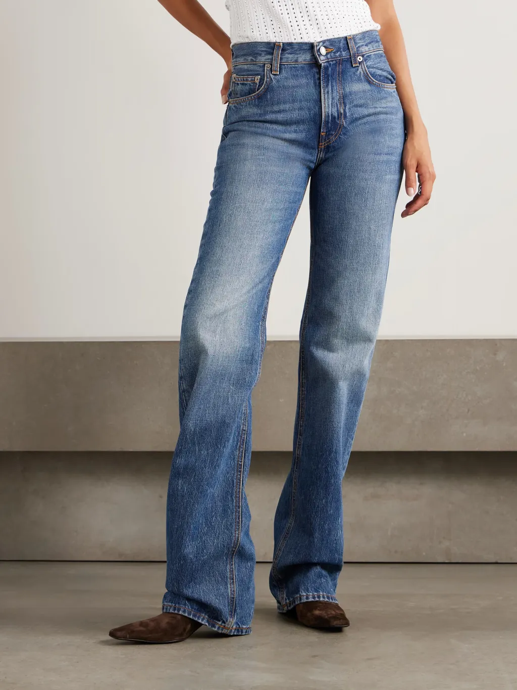 Star High-Rise Straight-Leg Jeans