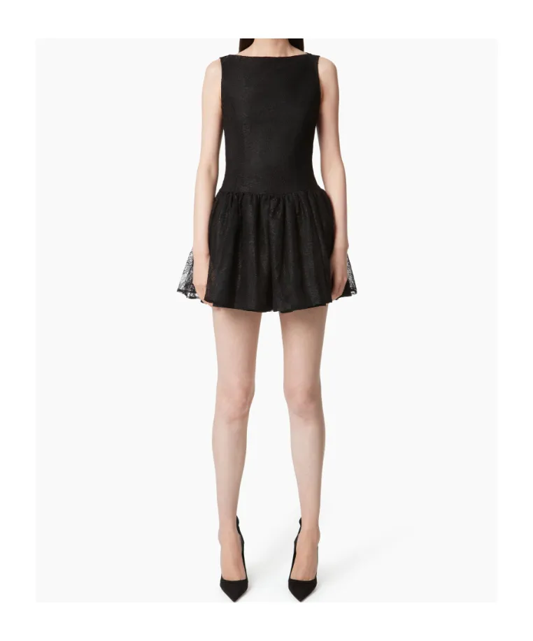 Nina Ricci Mini Dress With Peplum Hem