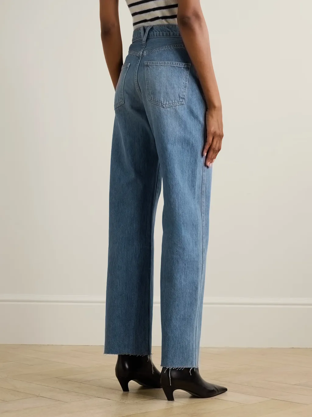 High-Waisted Wide-Leg Jeans