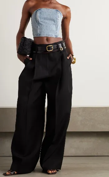 Strapless Denim Top