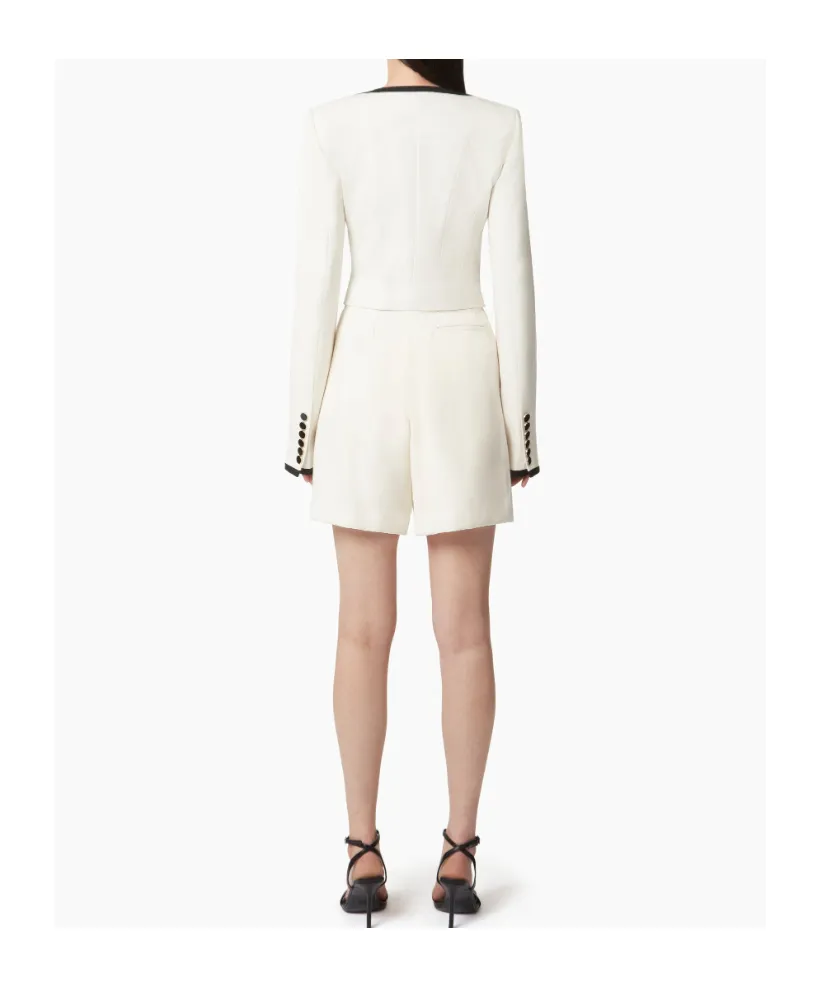 Short Jacket With Round Neckline